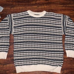 Vintage Pattern Grandpa Sweater